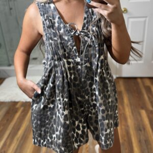 Cheetah Romper