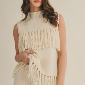 Alex Fringe Sleeves Sweater
