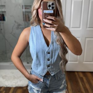 Basic Denim Vest