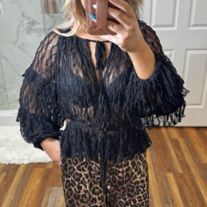 Black Lace Top