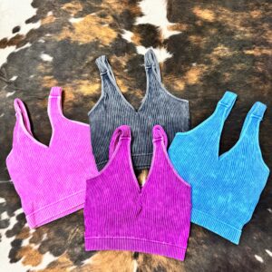 Padded Ribbed Tank Bundle